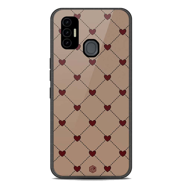 Trending Designs Series Soft Phone Case - Premium Glass Case - Tecno Spark 7