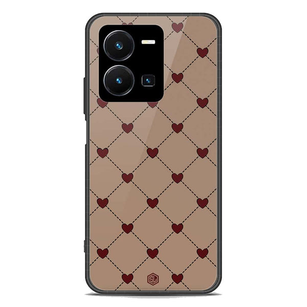 Trending Designs Series Soft Phone Case - Premium Glass Case - Vivo Y35