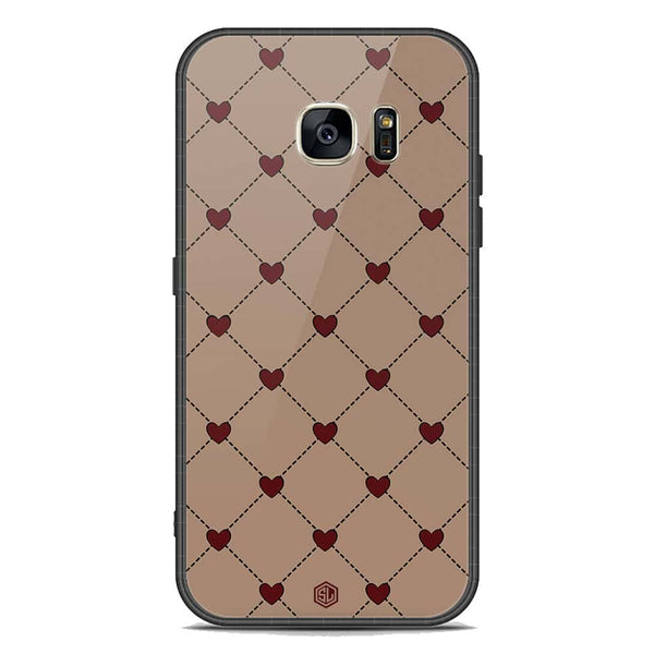 Trending Designs Series Soft Phone Case - Premium Glass Case - Samsung Galaxy S7
