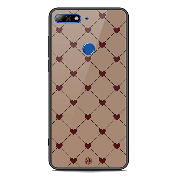 Trending Designs Series Soft Phone Case - Premium Glass Case - Huawei Honor 7C