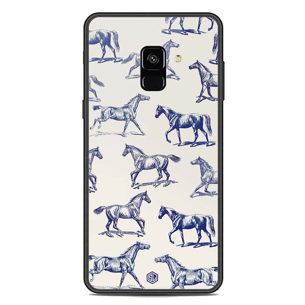 Trending Designs Series Soft Phone Case - Premium Glass Case - Samsung Galaxy A8 2018