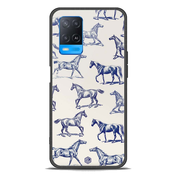 Trending Designs Series Soft Phone Case - Premium Glass Case - Oppo A54 4G