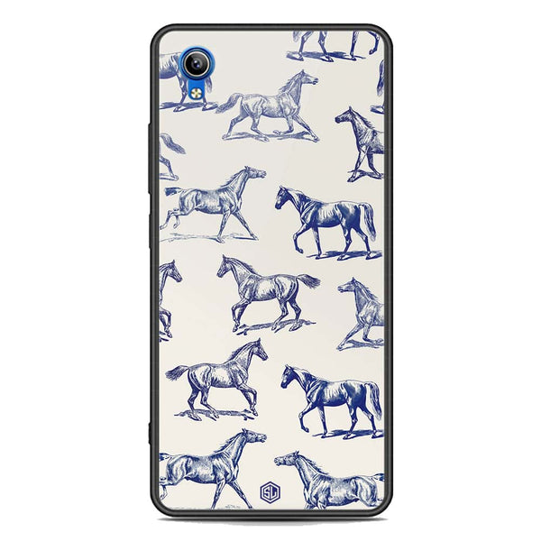 Trending Designs Series Soft Phone Case - Premium Glass Case - Vivo Y91i