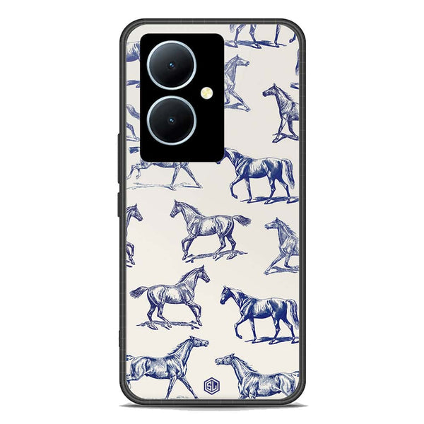 Trending Designs Series Soft Phone Case - Premium Glass Case - Vivo Y78 Plus 5G