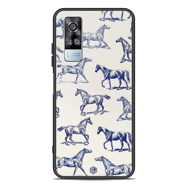 Trending Designs Series Soft Phone Case - Premium Glass Case - Vivo Y51 (2020 December)
