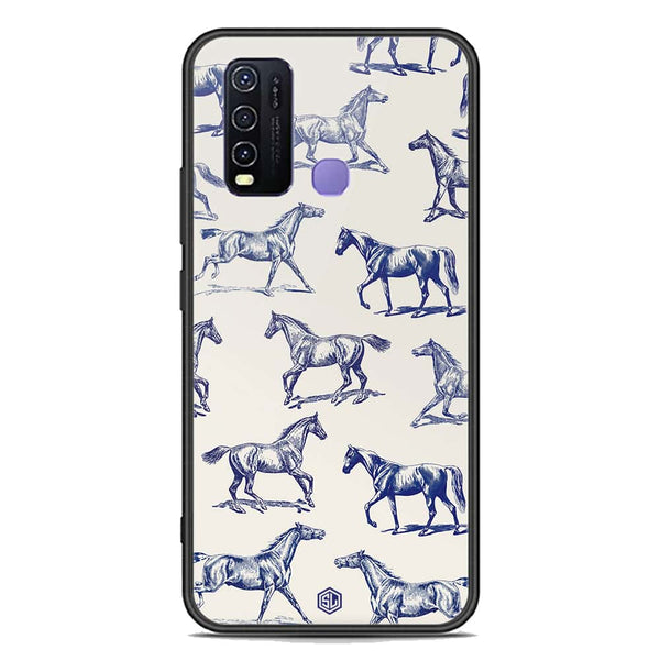 Trending Designs Series Soft Phone Case - Premium Glass Case - Vivo Y50