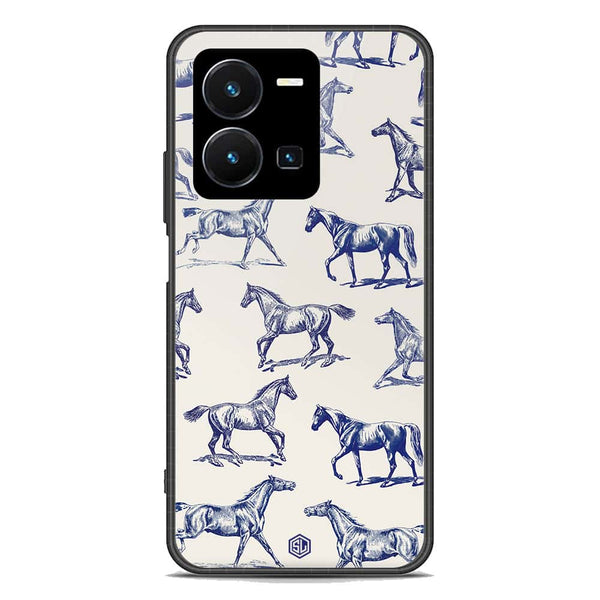Trending Designs Series Soft Phone Case - Premium Glass Case - Vivo Y35