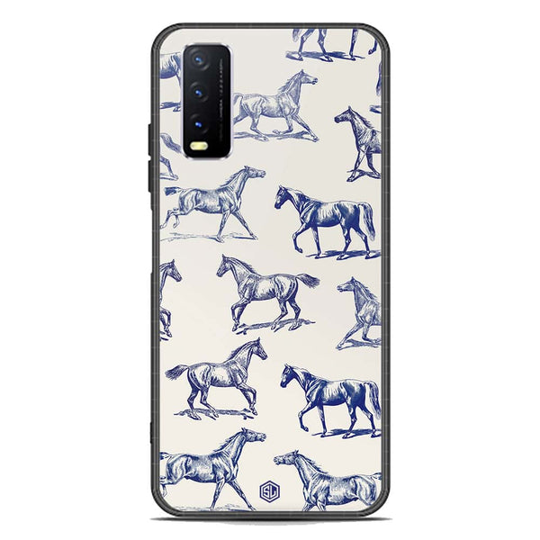 Trending Designs Series Soft Phone Case - Premium Glass Case - Vivo Y12a