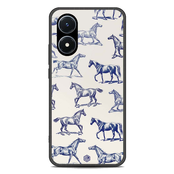 Trending Designs Series Soft Phone Case - Premium Glass Case - Vivo Y02s