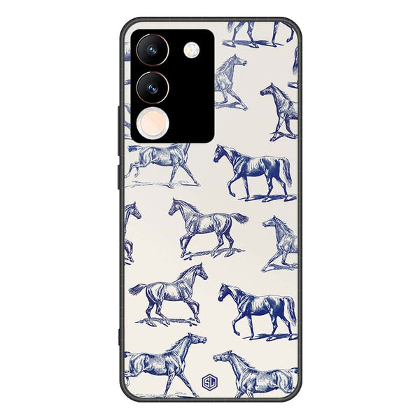 Trending Designs Series Soft Phone Case - Premium Glass Case - Vivo V29e