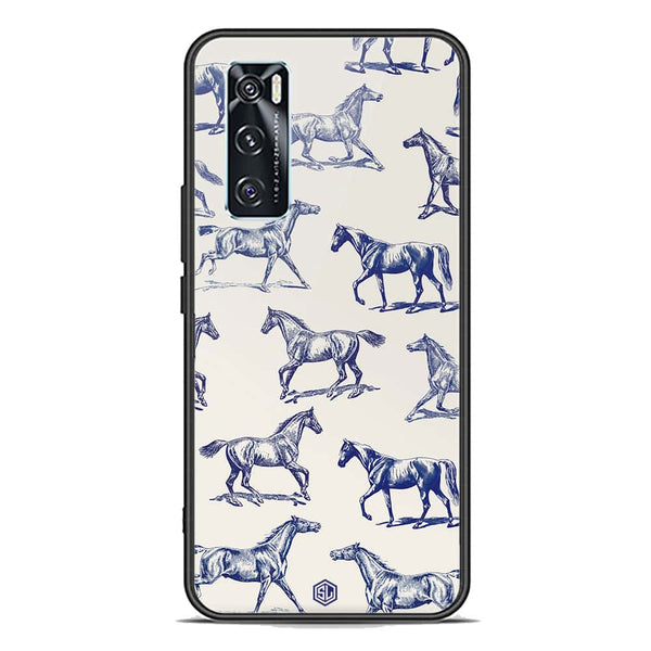 Trending Designs Series Soft Phone Case - Premium Glass Case - Vivo V20 SE