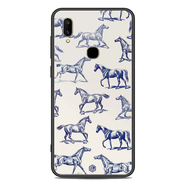 Trending Designs Series Soft Phone Case - Premium Glass Case - Vivo V11 Pro