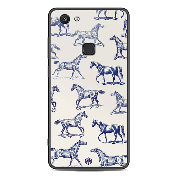 Trending Designs Series Soft Phone Case - Premium Glass Case - Vivo V7