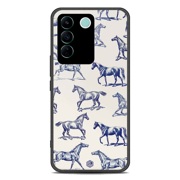 Trending Designs Series Soft Phone Case - Premium Glass Case - Vivo S16e