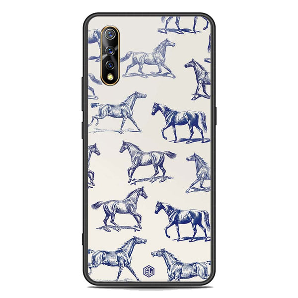 Trending Designs Series Soft Phone Case - Premium Glass Case - Vivo S1