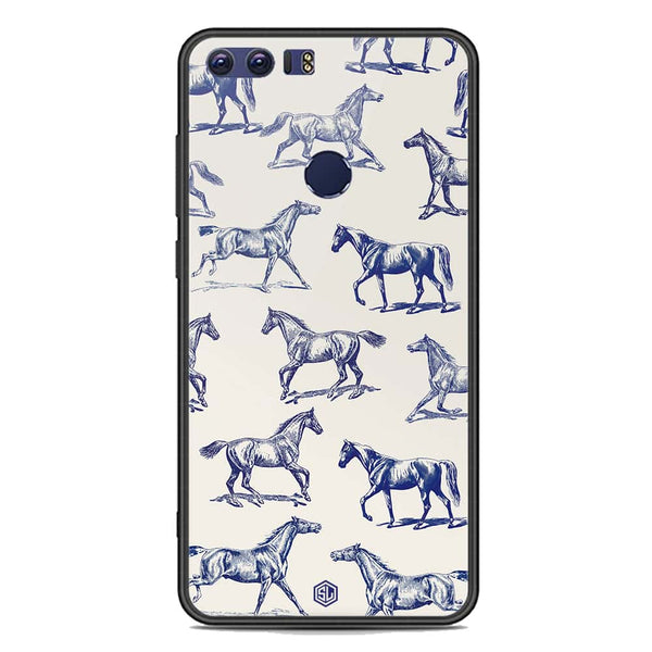Trending Designs Series Soft Phone Case - Premium Glass Case - Huawei Honor 8
