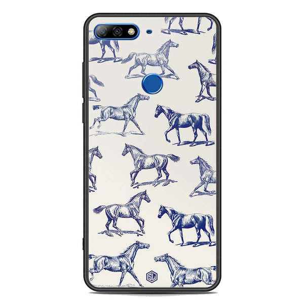 Trending Designs Series Soft Phone Case - Premium Glass Case - Huawei Honor 7C