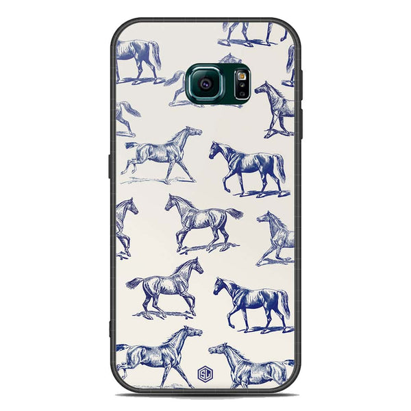 Trending Designs Series Soft Phone Case - Acrylic Glass Case - Samsung Galaxy S6 Edge