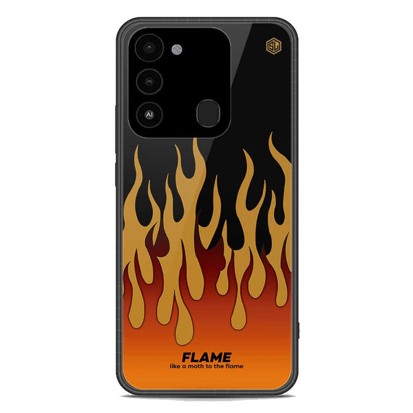 Trending Designs Series Soft Phone Case - Premium Glass Case - Tecno Spark 8C