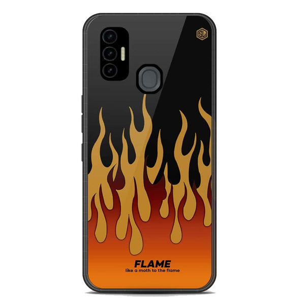 Trending Designs Series Soft Phone Case - Premium Glass Case - Tecno Spark 7
