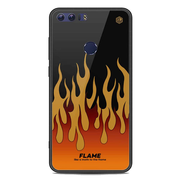 Trending Designs Series Soft Phone Case - Premium Glass Case - Huawei Honor 8