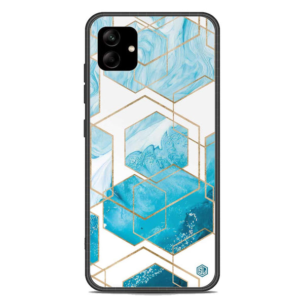 Stylish Marble Series Soft Phone Case - Premium Glass Case - Design 1 - Samsung Galaxy A04e