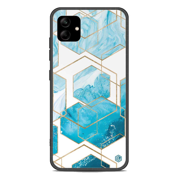 Stylish Marble Series Soft Phone Case - Premium Glass Case - Design 1 - Samsung Galaxy A04
