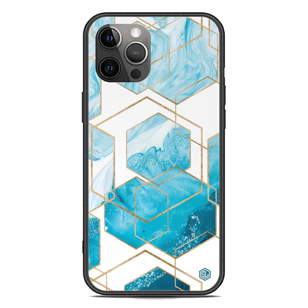 Stylish Marble Series Soft Phone Case - Premium Glass Case - Design 1 - iPhone 12 Pro Max
