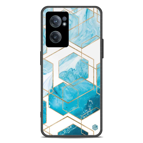 Stylish Marble Series Soft Phone Case - Premium Glass Case - Design 1 - OnePlus Nord CE 2 5G