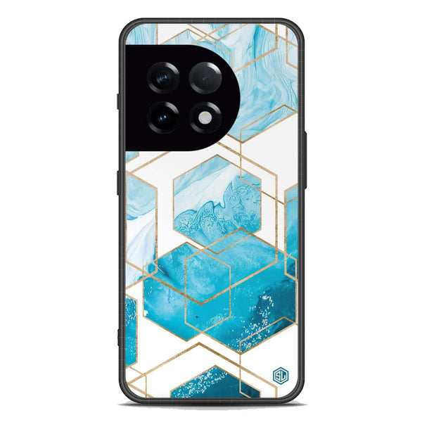 Stylish Marble Series Soft Phone Case - Premium Glass Case - Design 1 - OnePlus 11