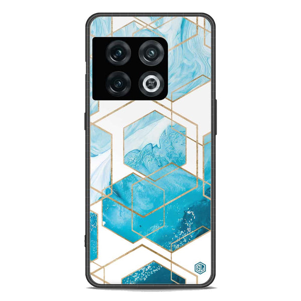 Stylish Marble Series Soft Phone Case - Premium Glass Case - Design 1 - OnePlus 10 Pro