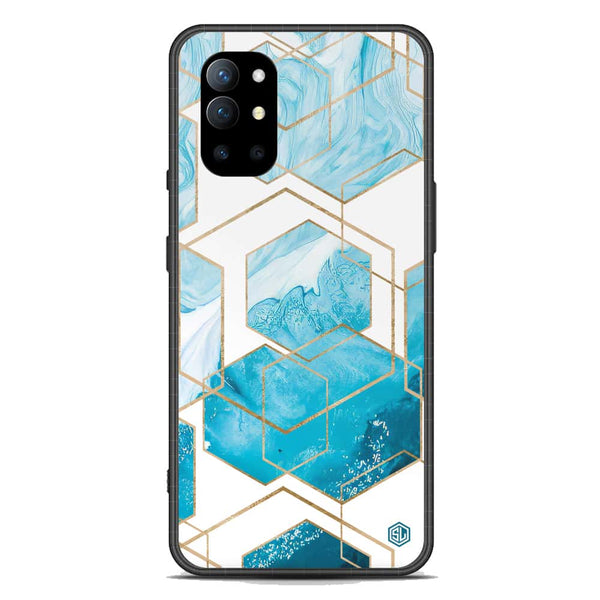 Stylish Marble Series Soft Phone Case - Premium Glass Case - Design 1 - OnePlus 9R