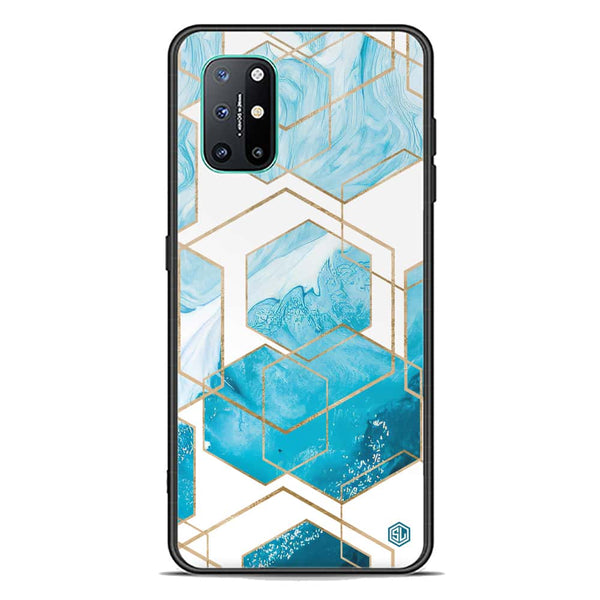 Stylish Marble Series Soft Phone Case - Premium Glass Case - Design 1 - OnePlus 8T