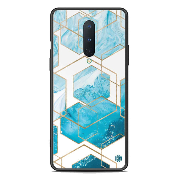 Stylish Marble Series Soft Phone Case - Premium Glass Case - Design 1 - OnePlus 8 4G