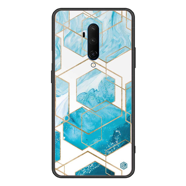 Stylish Marble Series Soft Phone Case - Premium Glass Case - Design 1 - OnePlus 7T Pro