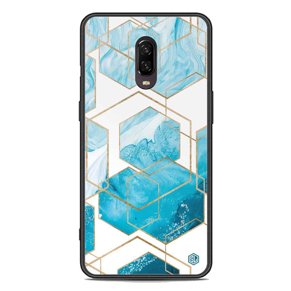 Stylish Marble Series Soft Phone Case - Premium Glass Case - Design 1 - OnePlus 6T