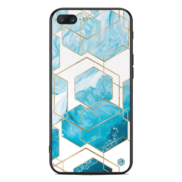 Stylish Marble Series Soft Phone Case - Premium Glass Case - Design 1 - OnePlus 5