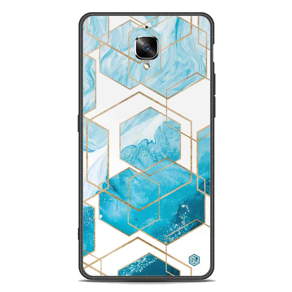 Stylish Marble Series Soft Phone Case - Premium Glass Case - Design 1 - OnePlus 3T