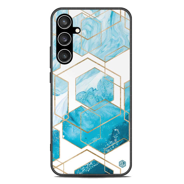 Stylish Marble Series Soft Phone Case - Premium Glass Case - Design 1 - Samsung Galaxy S23 FE