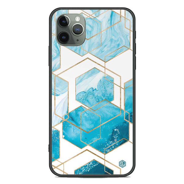 Stylish Marble Series Soft Phone Case - Premium Glass Case - Design 1 - iPhone 11 Pro