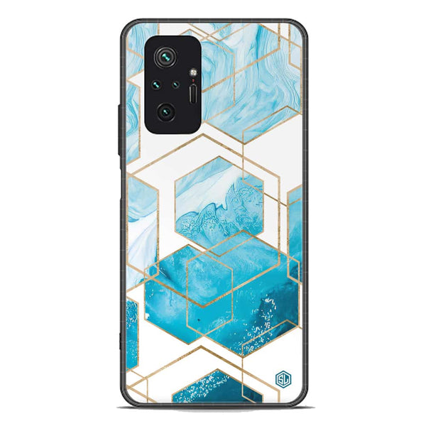 Stylish Marble Series Soft Phone Case - Premium Glass Case - Design 1 - Xiaomi Redmi Note 10 Pro Max