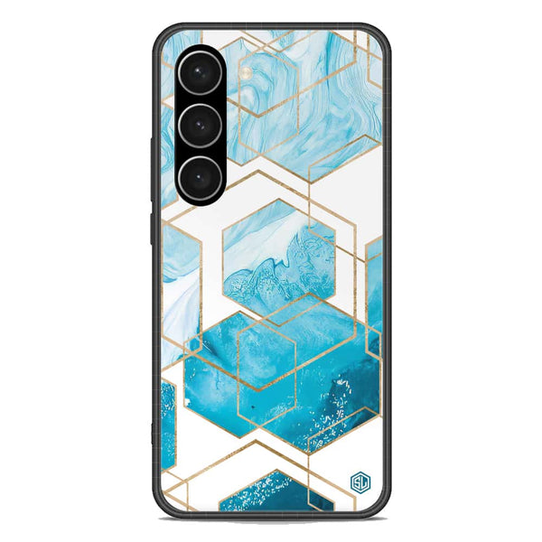 Stylish Marble Series Soft Phone Case - Premium Glass Case - Design 1 - Samsung Galaxy S23 Plus 5G