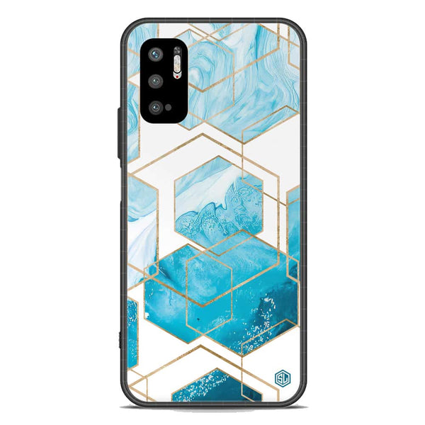 Stylish Marble Series Soft Phone Case - Premium Glass Case - Design 1 - Xiaomi Redmi Note 10 5G