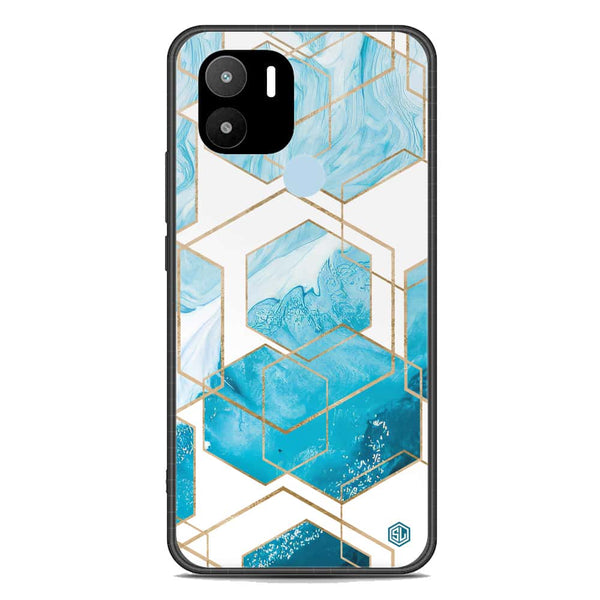 Stylish Marble Series Soft Phone Case - Premium Glass Case - Design 1 - Xiaomi Redmi A1 Plus