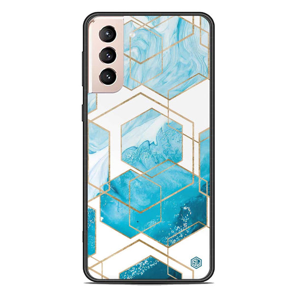 Stylish Marble Series Soft Phone Case - Premium Glass Case - Design 1 - Samsung Galaxy S22 Plus 5G