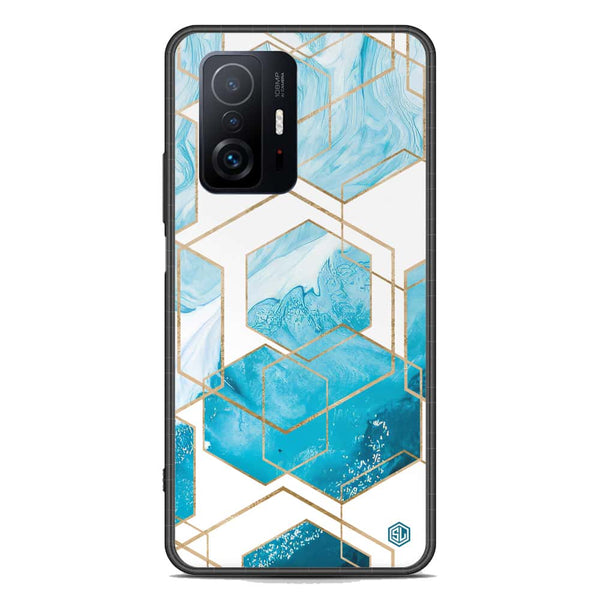 Stylish Marble Series Soft Phone Case - Premium Glass Case - Design 1 - Xiaomi 11T Pro