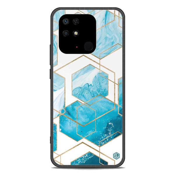 Stylish Marble Series Soft Phone Case - Premium Glass Case - Design 1 - Xiaomi Redmi 10C
