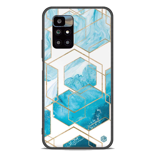 Stylish Marble Series Soft Phone Case - Premium Glass Case - Design 1 - Xiaomi Redmi 10