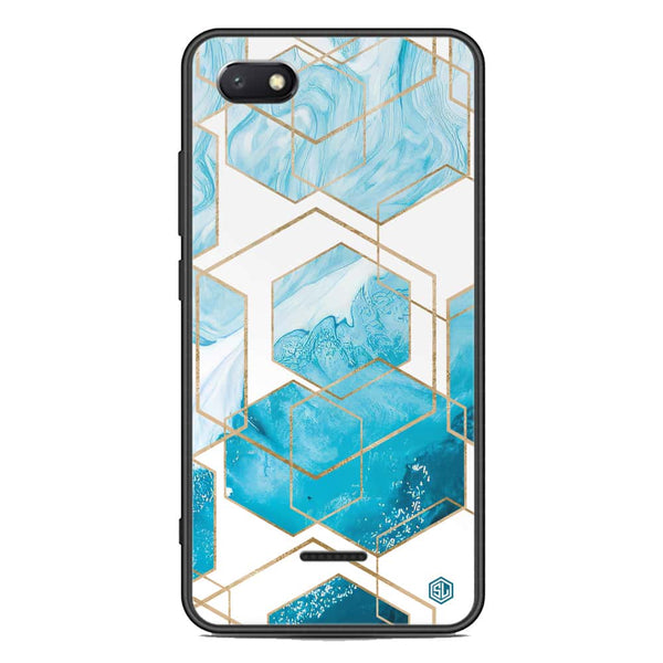 Stylish Marble Series Soft Phone Case - Premium Glass Case - Design 1 - Xiaomi Redmi 6A