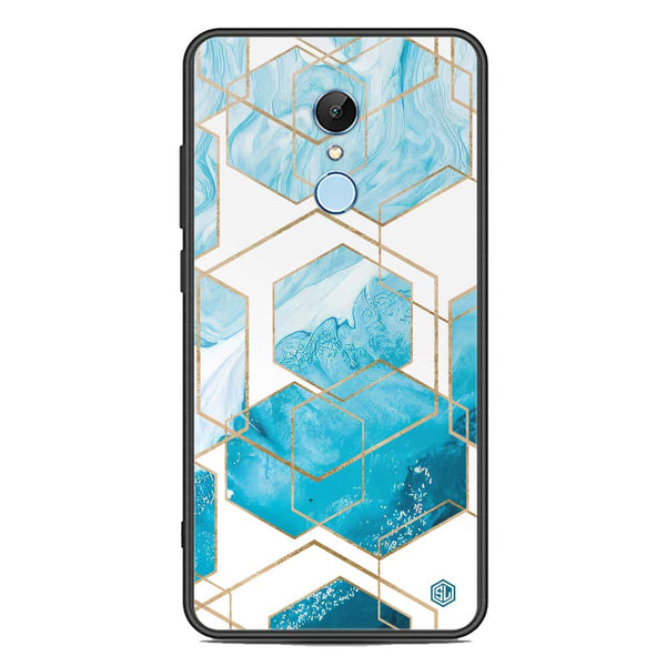 Stylish Marble Series Soft Phone Case - Premium Glass Case - Design 1 - Xiaomi Redmi 5